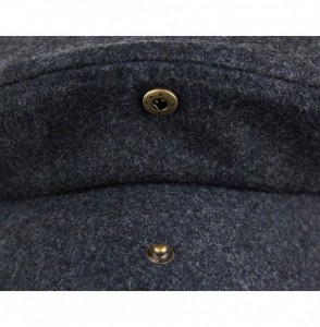 Newsboy Caps Men's 5 Panel Vintage Style Wool Blend Gatsby Ivy Newsboy Hat - Charcoal - CY126FLEUOB