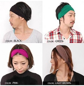 Headbands Charm Womens Headband Running Bandana - Mens Workout Elastic Head Sweat Band - Gray - CW11IACDGVL