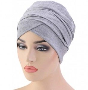 Skullies & Beanies Turban Head Wrap Scarf-African Women' Soft Long Scarf Shawl Hair Bohemian Headwrap Stretch Headband Tie - ...