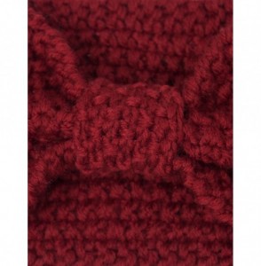Headbands Women's Winter Knit Headband - Bow - Red - C612NROMNCG