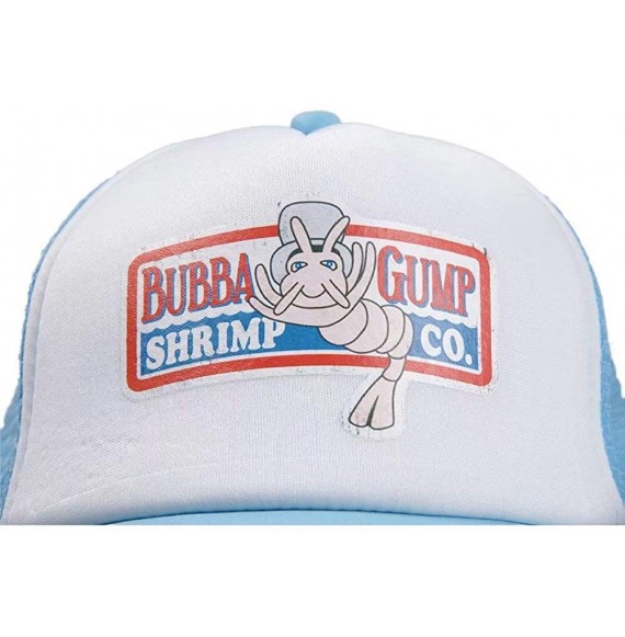 Baseball Caps Adult Gump Running Hat- Shrimp Mesh Baseball Trucker Cap- Cosplay Costumes - Light Blue-1 - CY18COQAHHO