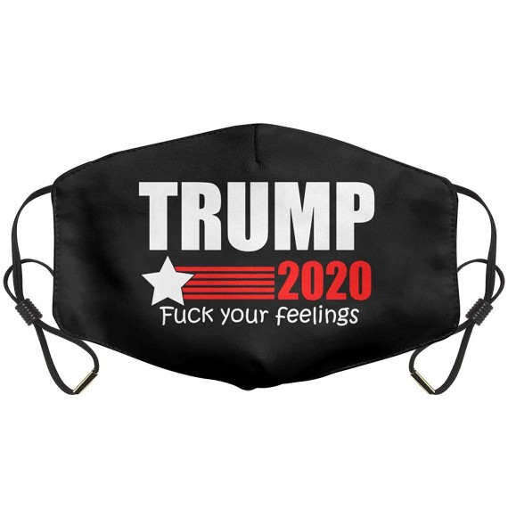 Balaclavas Women Men Face Cover Cover Muffle Anti Dust Mouth Trump 2020 Printed with Adjustable Earloop Face-Mask - CB197XKY8DD