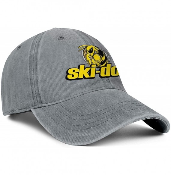 Baseball Caps Mens Womens Baseball Cap Fashion Ski-Doo-Racing-Logo- Adult Adjustable Baseball Cap Visor Hats - Grey-19 - CC18...