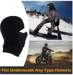 Balaclavas Balaclava Ski Face Mask Face Cover for Cold Windproof Skiing Motorcycle Cycling - A-black - CP18HE9OLM0