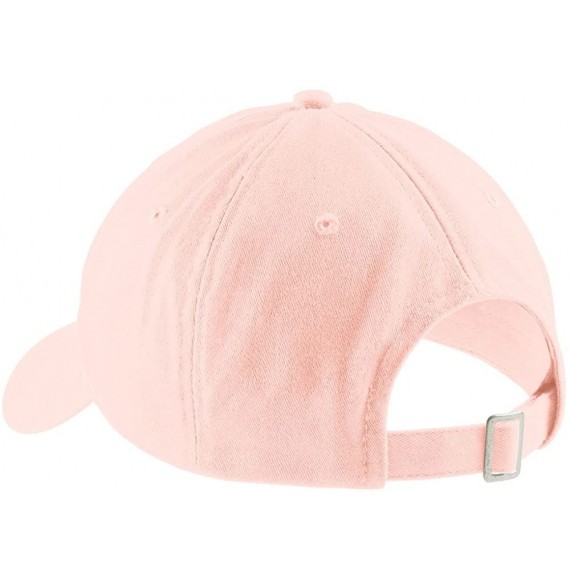 Baseball Caps Happyaf Embroidered 100% Cotton Adjustable Cap - Light Pink - C712NFFZQCE