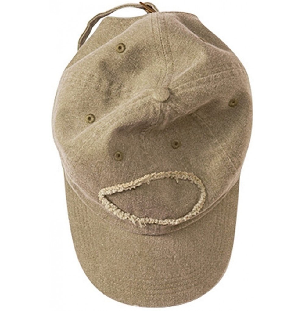 Visors 1917 Raw-Edge Patch Baseball Cap - Khaki Green - C218CKMZDCY