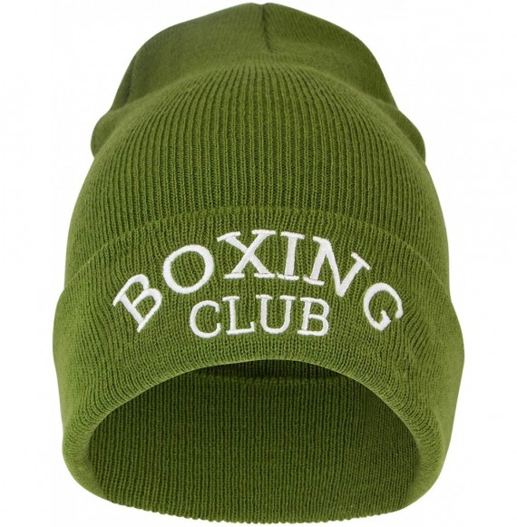 Skullies & Beanies Beanie- Men and Women Skull Knit Hat Cap - Boxing Club Green - CS18YG8OXLS
