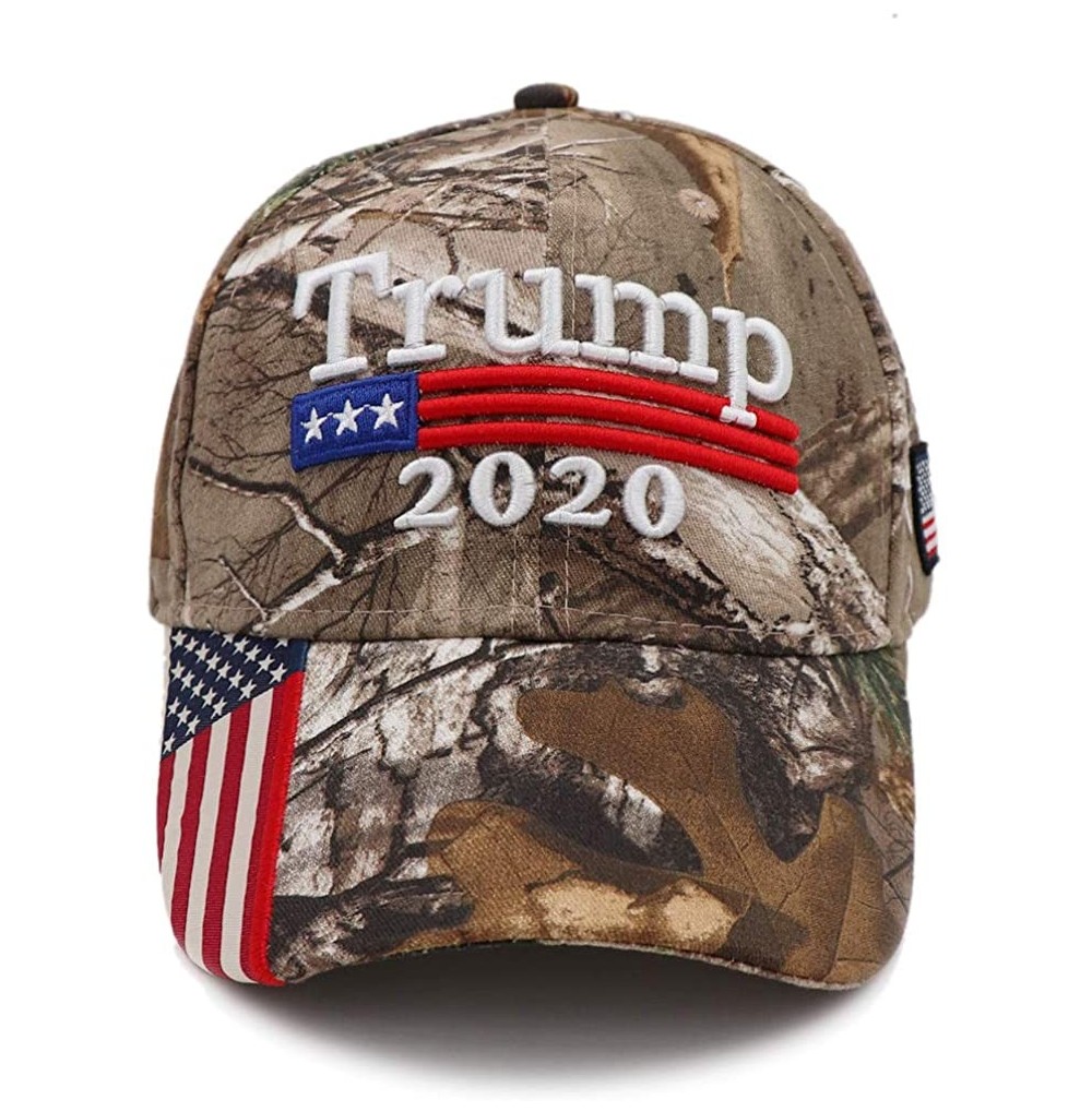 Baseball Caps Trump 2020 Keep America Great Campaign Embroidered USA Flag Hats Baseball Trucker Cap for Men and Women - CS18T...