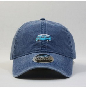 Baseball Caps Vintage Washed Dyed Cotton Twill Low Profile Adjustable Baseball Cap - C Sky Blue - CU12L0IFQAZ