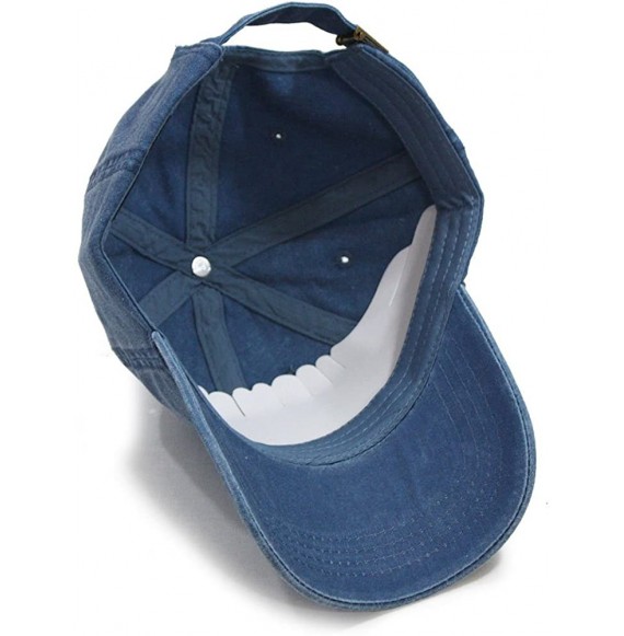 Baseball Caps Vintage Washed Dyed Cotton Twill Low Profile Adjustable Baseball Cap - C Sky Blue - CU12L0IFQAZ