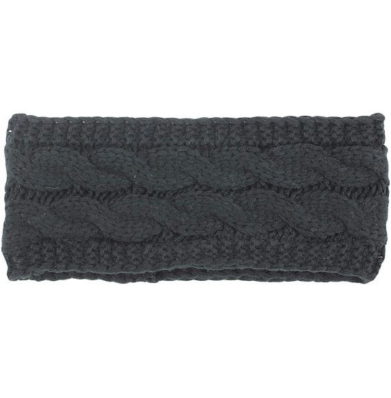 Cold Weather Headbands Knit Ear Warmer Headband for Women - Warm & Soft Head Wrap Warmers for Winter- Cold Season - Dark Gray...