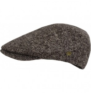 Newsboy Caps Premium Men's Wool Newsboy Cap SnapBrim Thick Winter Ivy Flat Stylish Hat - 3045-brown Tweed - C318Y8IYMWC