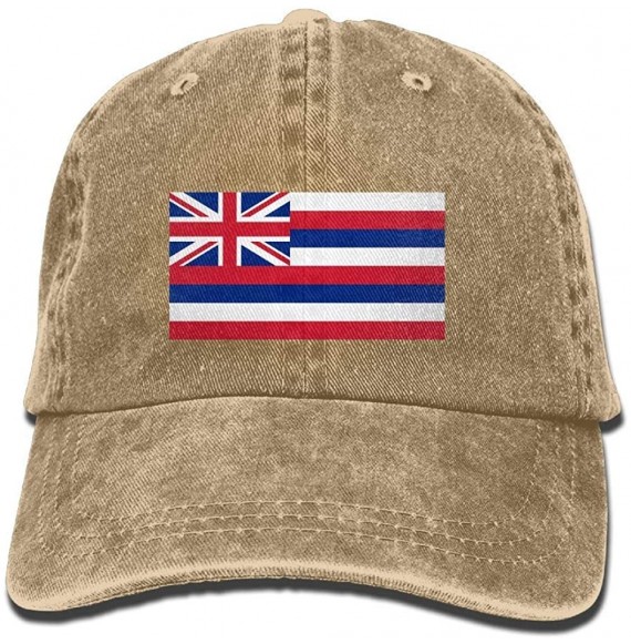 Baseball Caps Flag of Hawaii Adjustable Trucker Caps Unisex Sandwich Hats - CW18I7Z6KA3
