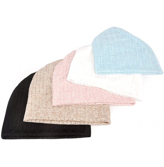 Skullies & Beanies Women's Chemo Hat Beanie Scarf Liner for Turban Hat Headwear for Cancer - Azure - CD187DOLCDM