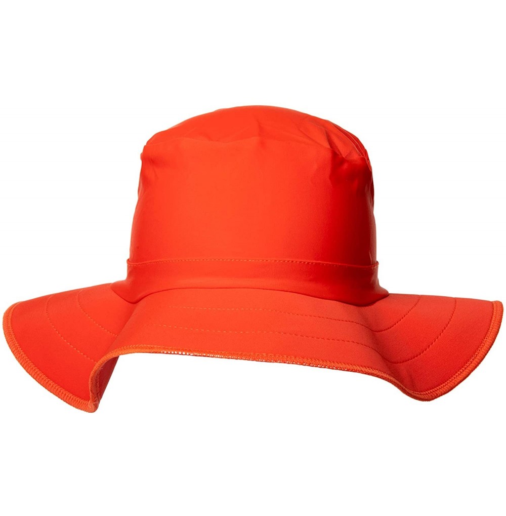 Bucket Hats Funky Bucket Women's- Kids & Men's Hat with UPF 50 UV Protection. Boonie Style Sun Hat - Deep Orange Large - CV18...
