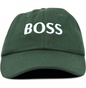 Baseball Caps BOSS Baseball Cap Dad Hat Mens Womens Adjustable - Dark Green - CJ18M9M002R