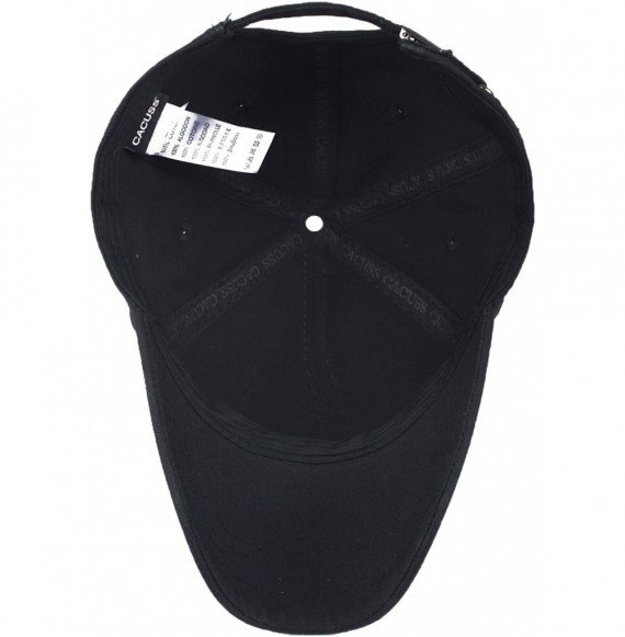 Baseball Caps Men's Sailing Style Cotton Structured Baseball Cap Adjustable Buckle Closure Sports Golf Hat - B0110_black - CV...