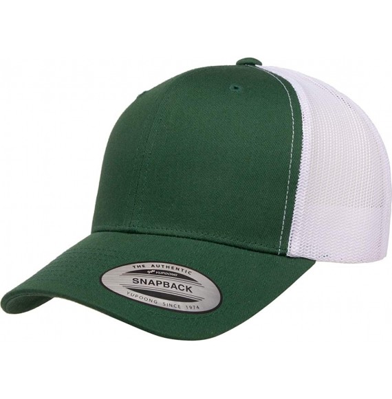 Baseball Caps Men's Yp Classics Retro Trucker Cap 2-Tone - Evergreen/White - CA18WXYODOD