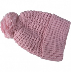 Skullies & Beanies Oversize Cute Beanie Hat Cap Warm Hand Knit Pom Pom Double Layer Thick Winter Ski Snowboard Hat - Baby Pin...