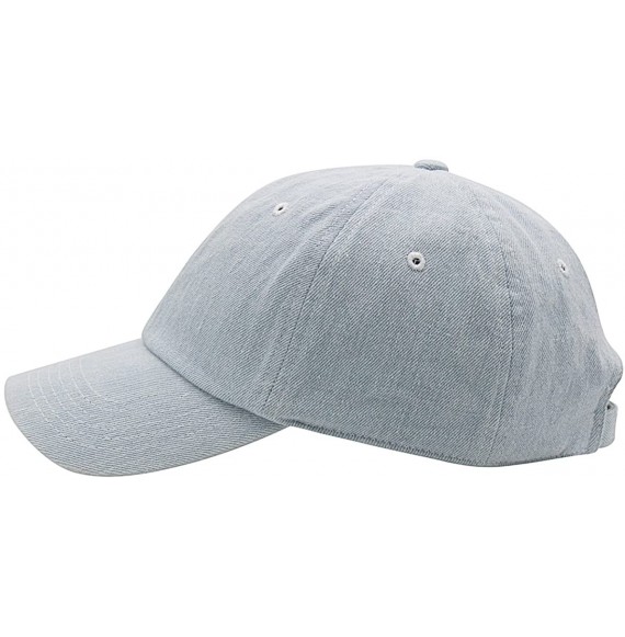 Baseball Caps Baseball Cap for Men Women - 100% Cotton Classic Dad Hat - Light Denim - C418EE5MHHQ