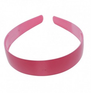 Headbands Light Pink 1 Inch Plastic Hard Headband with Teeth Head band Women Girls (Motique Accessories) - Light Pink - C9124...