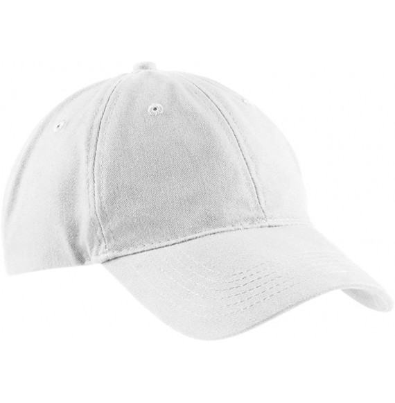Baseball Caps Brushed Twill Low Profile Cap in - White - C711VQ4RSG5