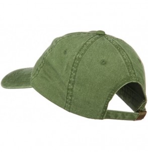 Baseball Caps Minnesota State Map Embroidered Washed Cotton Cap - Olive Green - C011ND5KLP5