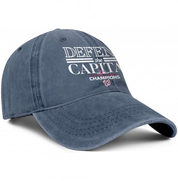 Baseball Caps Unisex Men's Women Denim 2019-National-League-Champion- Cap Stylish Cowboy Hats Athletic Caps - Blue-6 - CC18A8...