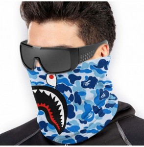 Balaclavas Bape Shark Half Blue Camo Neck Gaiter Warmer Windproof Mask Dust Face Clothing Free UV Face Mask - CY1970EM8LH