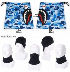 Balaclavas Bape Shark Half Blue Camo Neck Gaiter Warmer Windproof Mask Dust Face Clothing Free UV Face Mask - CY1970EM8LH