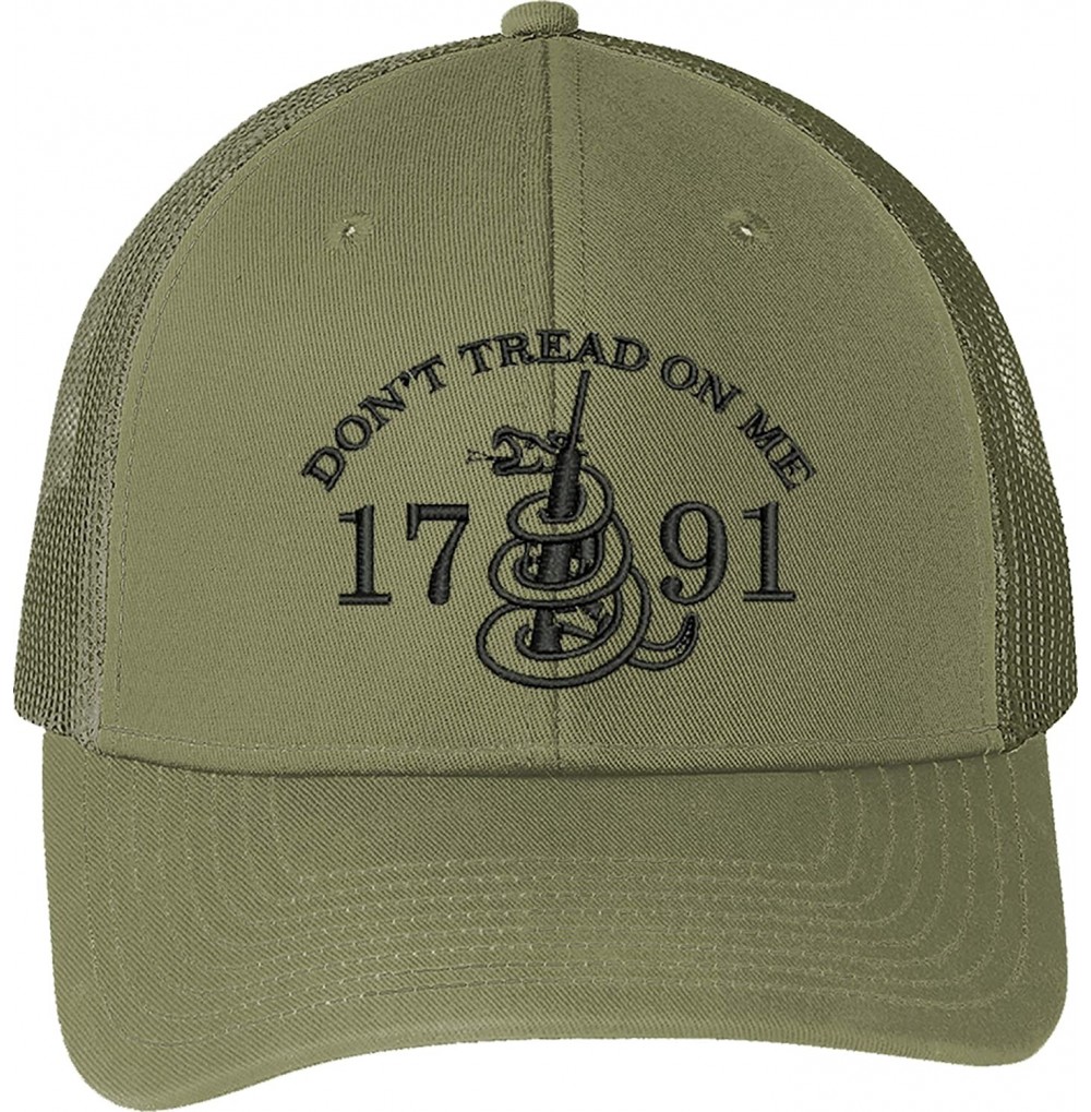 Baseball Caps Don't Tread On Me 2nd Amendment 1791 AR15 Guns Right Freedom Embroidered One Size Fits All Structured Hats - CN...