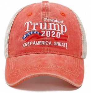 Baseball Caps Donald Trump 2020 Hat Keep America Great Embroidered MAGA USA Adjustable Baseball Cap - A-3-red - CT18W6GHH4I