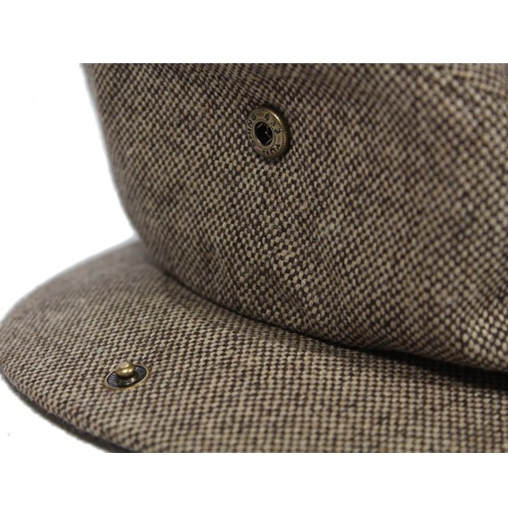 Newsboy Caps Men's Ireland Tweed Flat Cap - Brown - C311CE6DOPX