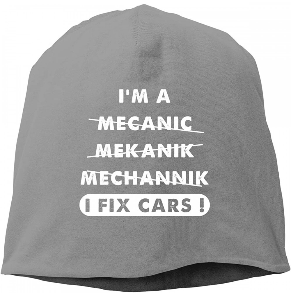 Skullies & Beanies I'm A Mechanic I Fix Cars Unisex Knitted Hat Beanie Hat Warm Hats Skull Cap - Deep Heather - CN18NSHOECQ