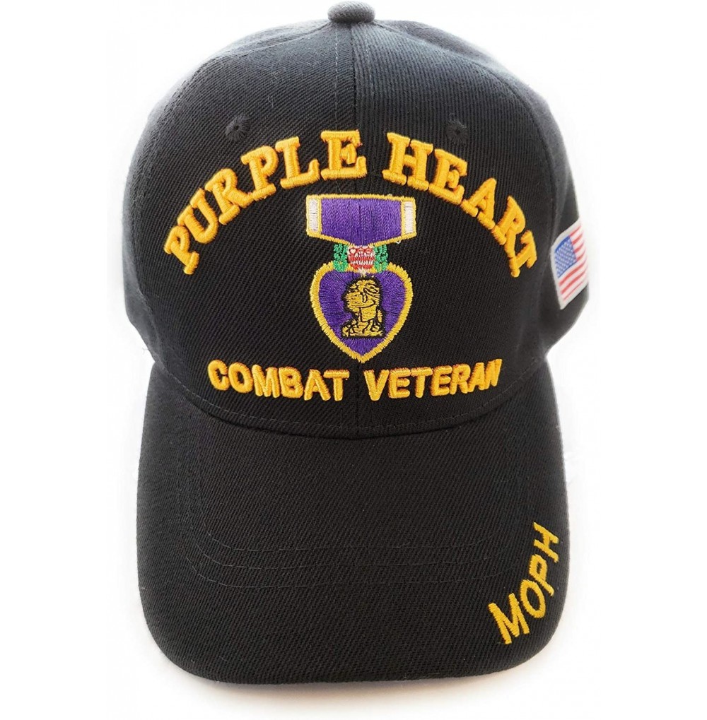 Baseball Caps US Warriors Men's Vietnam Veteran Purple Heart Baseball Hat - Moph - CD18AH4CI0Q