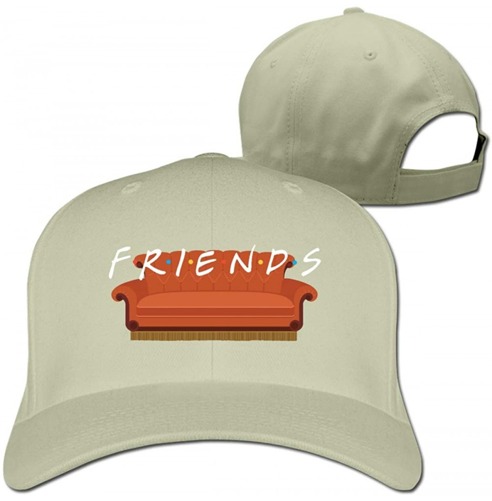 Baseball Caps Unisex Baseball Cap Convenient Friends Tv Show Design Adjustable Mens&Womens Pigment Dyed Hats - Natural - CW18...