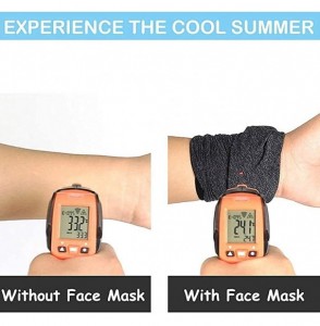 Balaclavas Face Mask with Ear Hangers- Cooling Neck Gaiter- Scarf- Bandana- Summer Balaclava for Dust Wind UV Protection - CN...