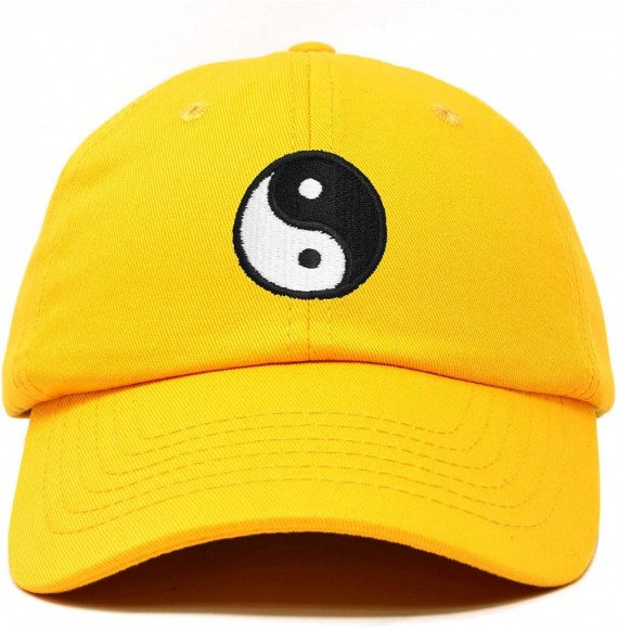 Baseball Caps Ying Yang Dad Hat Baseball Cap Zen Peace Balance Philosophy - Gold - CT18XOC00EX