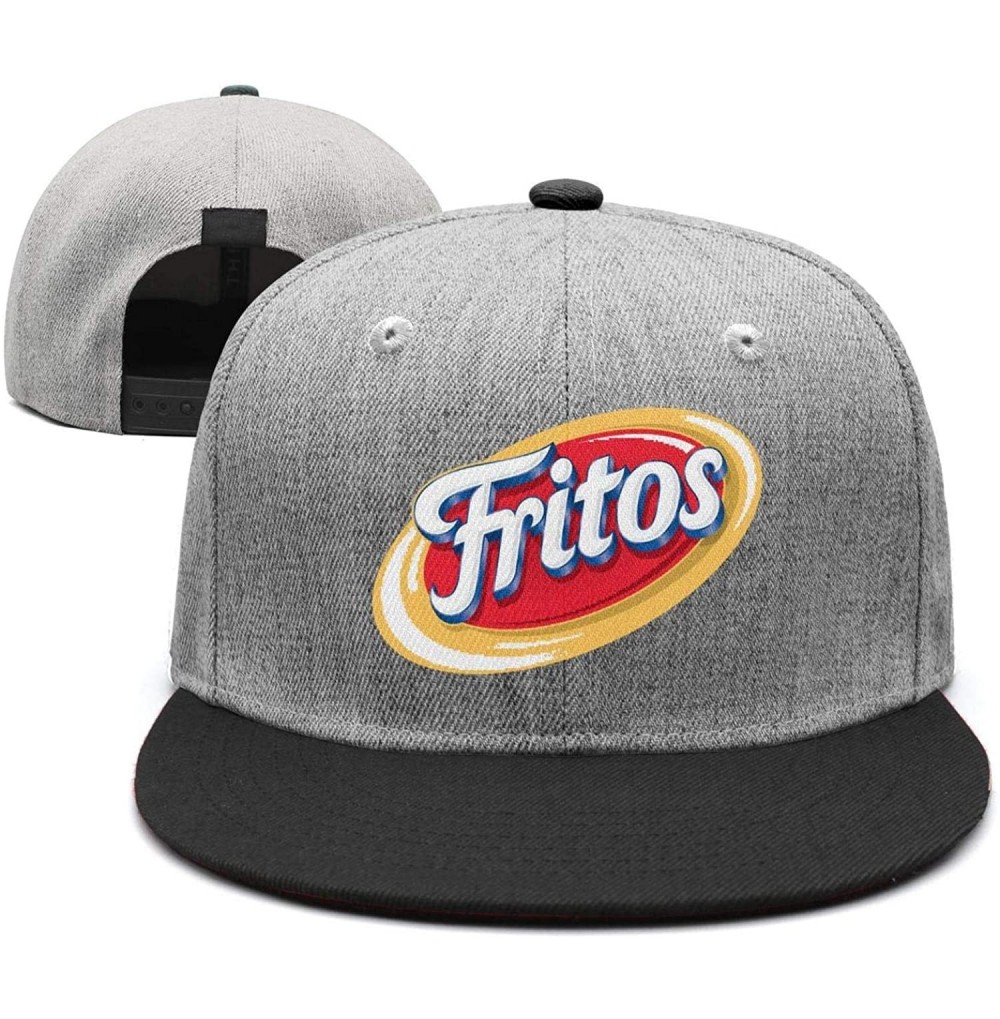 Baseball Caps Men/Women Print One Size Fritos-Corn-chip- Soft Mesh Trucker Cap - Black-67 - CA18RCNT9KS