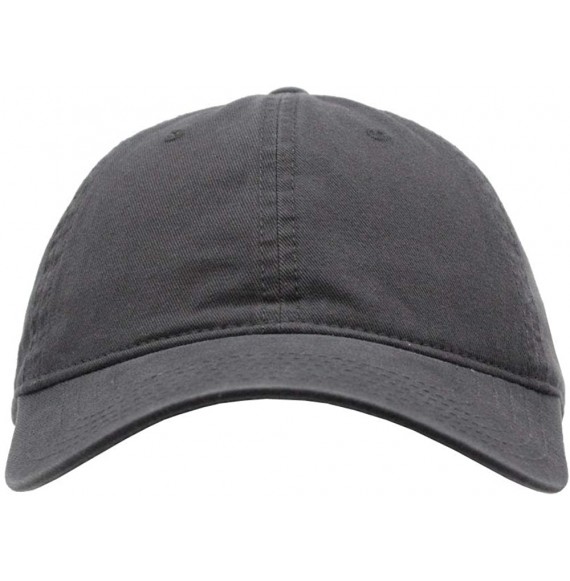 Baseball Caps Classic Washed Cotton Twill Low Profile Adjustable Baseball Cap - Charcoal Gray - CH12LENKEB3