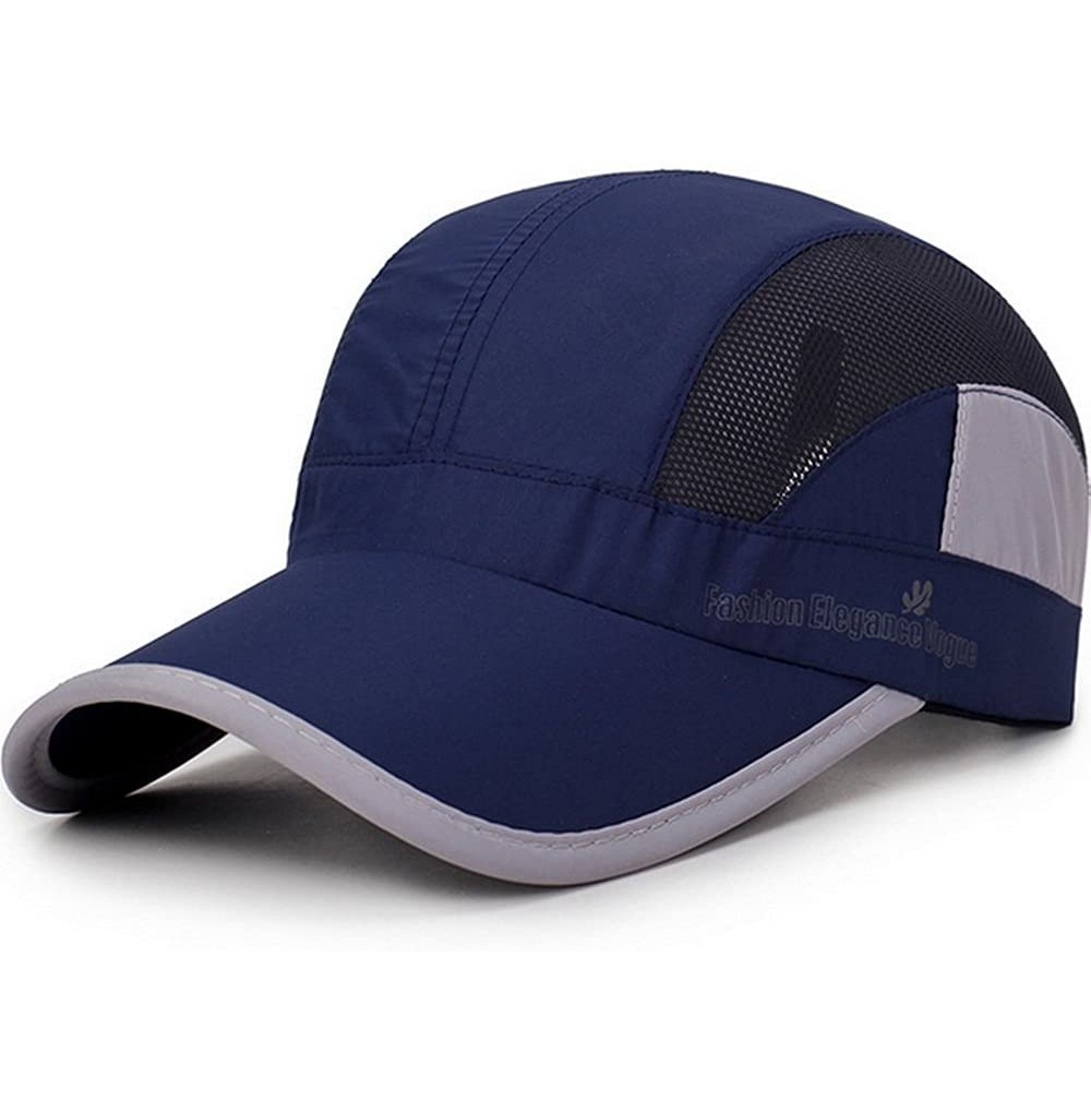 Baseball Caps Lightweight Running Waterproof Baseball Protection - Navy Blue - CH18EXCOSSL