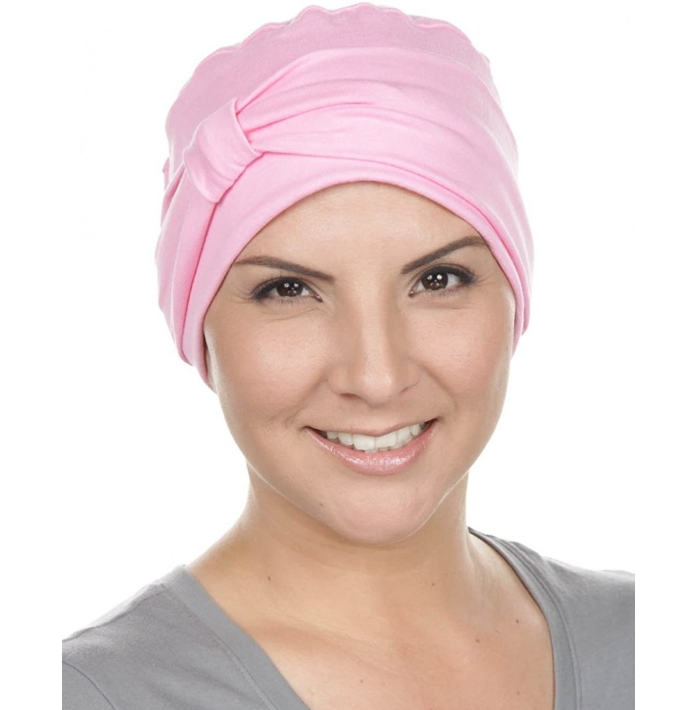 Headbands Double Layered Comfort Cotton Chemo Sleep Cap & Headband Beanie Hat Turban for Cancer - CI11BFKFUGZ