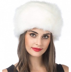 Bomber Hats Women Men Winter Fur Cossack Cap Thick Russian Hat Warm Soft Earmuff - H1-pure White - CR192WZC4MK