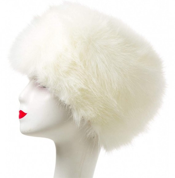 Bomber Hats Women Men Winter Fur Cossack Cap Thick Russian Hat Warm Soft Earmuff - H1-pure White - CR192WZC4MK