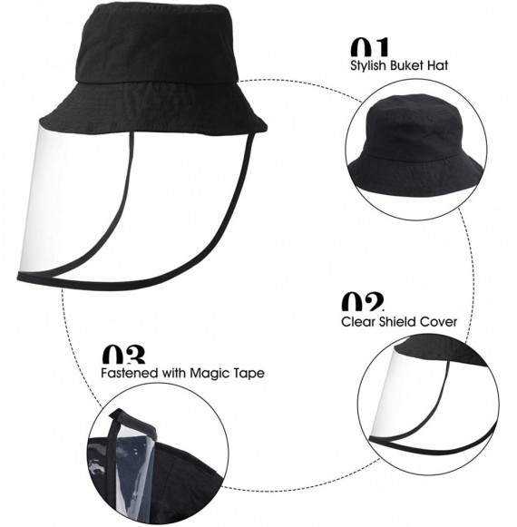 Baseball Caps Baseball Hat- Bucket Hat- Reusable Detachable Film Hat Men & Women - D-black - CS198UM642M