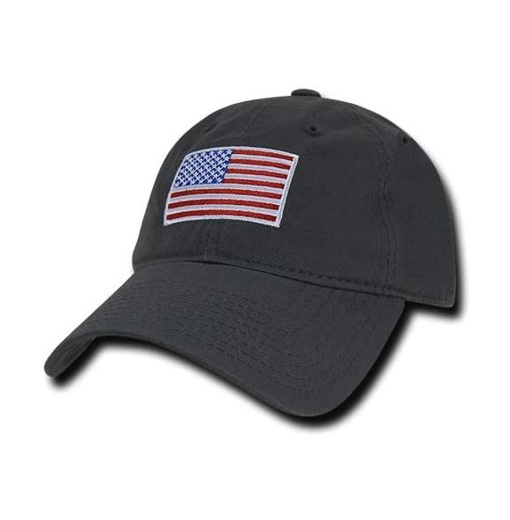Baseball Caps Polo Style American Pride Flag Baseball Caps - Original Charcoal - CM12O254YT0