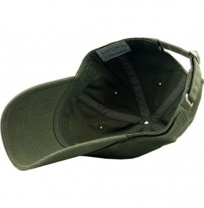 Baseball Caps Dad Hat Adjustable Plain Cotton Cap Polo Style Low Profile Baseball Caps Unstructured - Olive - C512FOW5NAV
