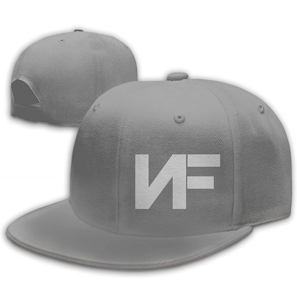 Baseball Caps Adjustable NF Stylish Flat Baseball Cap Youth Snaback Hip Hop Hats for Men/Women - Ash - CW18HDKUTID