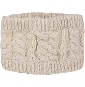 Cold Weather Headbands Twist Knit Head Band Head Wrap Warm Ear Warmer for Women Girls - Off-white - CY189WAK3GY