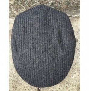 Newsboy Caps Men's Premium 100% Wool Classic Ivy Newsboy Collection Hat - Charcoal Gray - CT12BQVVY2V